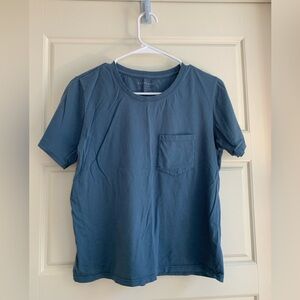 Everlane box tee - blue, size s